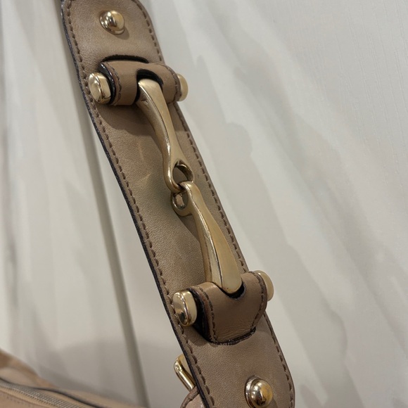 Gucci Vintage Guccissima Leather Beige Monogram Shoulder Bag - Picture 9 of 11
